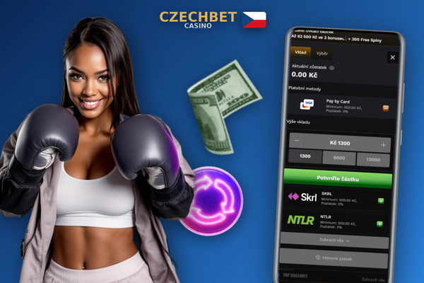 Průběh aktualizace mobilní verze Czechbet Casino zobrazený na displeji telefonu
