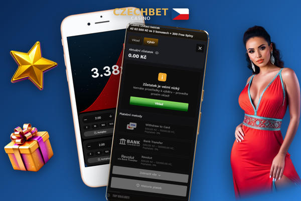 Tipy a triky Czechbet Casino: slotové válce vedle živého ruletového stolu s krupiérem
