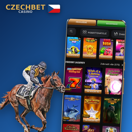 Aplikace Czechbet Casino na chytrém telefonu se sloty a sportovními kurzy
