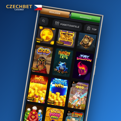 Sázkový kupón na fotbal a live sporty v mobilní aplikaci Czechbet Casino