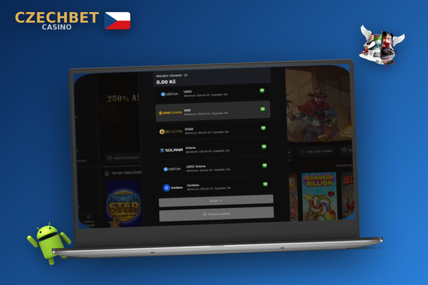 VIP dashboard Czechbet Casino na desktopu ukazuje úrovně věrnostního programu a cashback